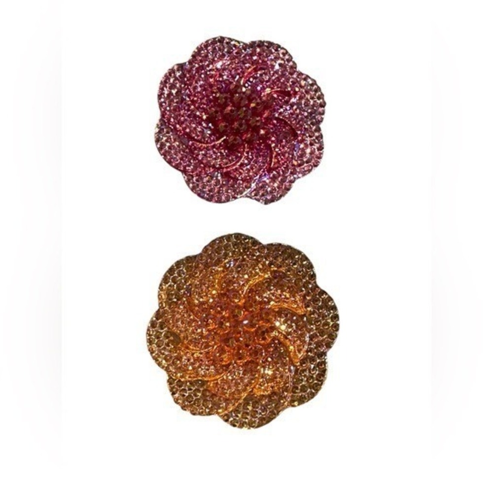 NEW Hair Accessories Clips set of 2โ pink orange